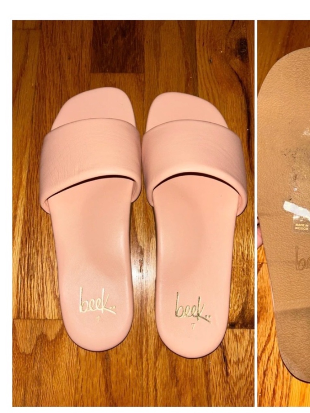 Beek Leather Slides